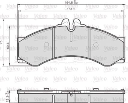 VALEO 872076 - Komplet Pločica, disk-kočnica www.molydon.hr
