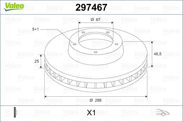 VALEO 297467 - Kočioni disk www.molydon.hr