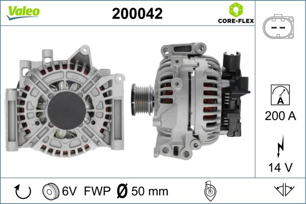 VALEO 200042 - Alternator www.molydon.hr