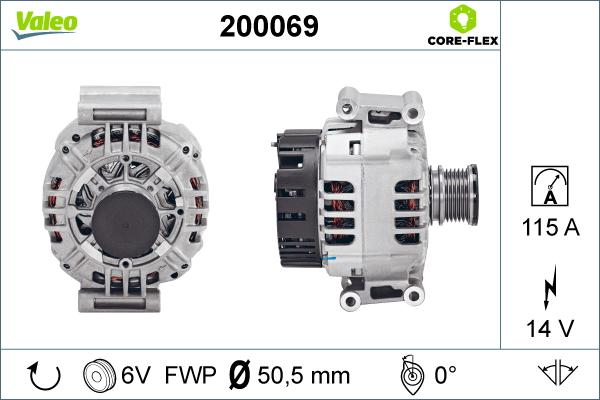 VALEO 200069 - Alternator www.molydon.hr