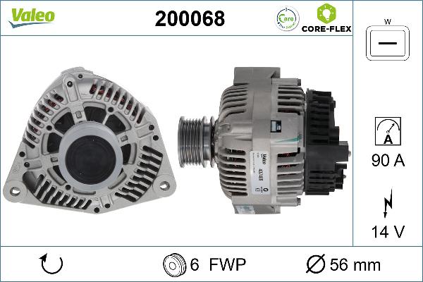 VALEO 200068 - Alternator www.molydon.hr