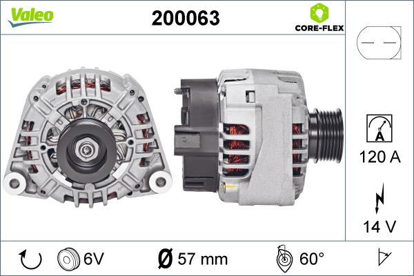 VALEO 200063 - Alternator www.molydon.hr