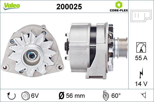 VALEO 200025 - Alternator www.molydon.hr