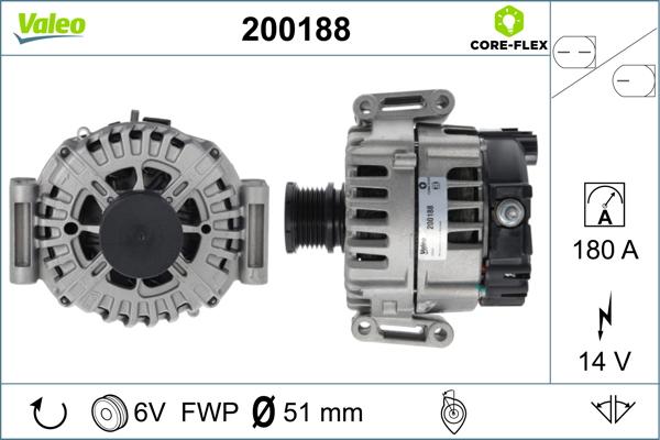 VALEO 200188 - Alternator www.molydon.hr