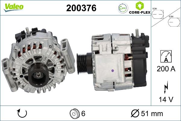 VALEO 200376 - Alternator www.molydon.hr