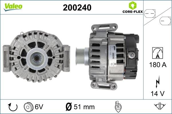 VALEO 200240 - Alternator www.molydon.hr