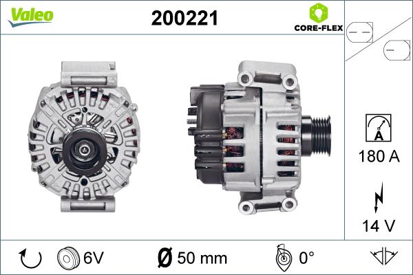 VALEO 200221 - Alternator www.molydon.hr