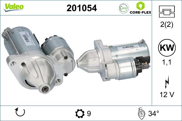 VALEO 201054 - Starter www.molydon.hr