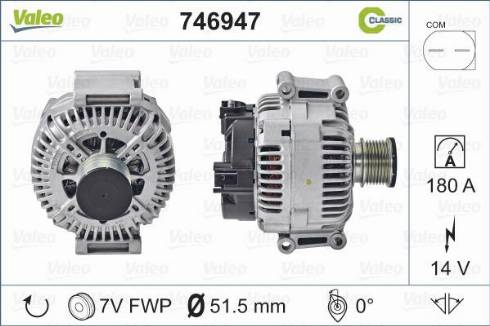 VALEO 746947 - Alternator www.molydon.hr