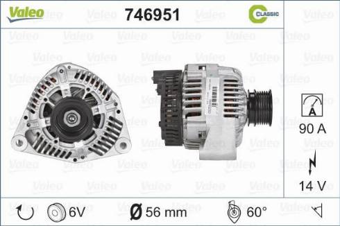 VALEO 746951 - Alternator www.molydon.hr
