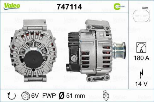 VALEO 747114 - Alternator www.molydon.hr