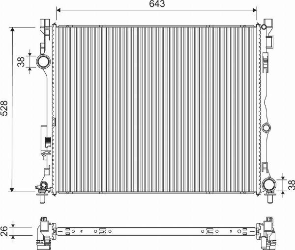 VALEO 701307 - Hladnjak, hladjenje motora www.molydon.hr