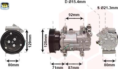 Van Wezel 4300K401 - Kompresor, klima-Uređaj www.molydon.hr