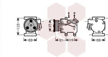 Van Wezel 1800K437 - Kompresor, klima-Uređaj www.molydon.hr