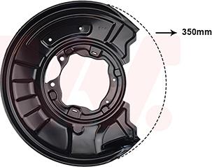 Van Wezel 3091373 - ANKER PLOČA | Lim za zaštitu od prskanja, kočioni disk www.molydon.hr