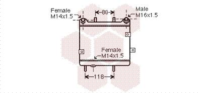 Van Wezel 30003540 - Uljni hladnjak, ulje za motor www.molydon.hr