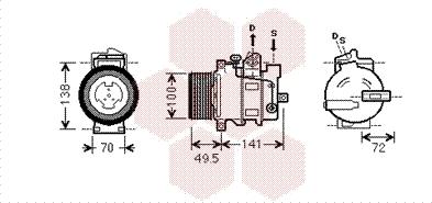 Van Wezel 3000K476 - Kompresor, klima-Uređaj www.molydon.hr