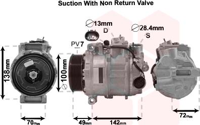Van Wezel 3000K638 - Kompresor, klima-Uređaj www.molydon.hr