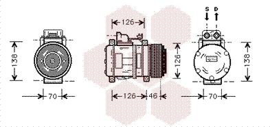 Van Wezel 3000K097 - Kompresor, klima-Uređaj www.molydon.hr