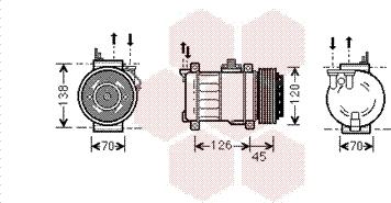 Van Wezel 3000K276 - Kompresor, klima-Uređaj www.molydon.hr