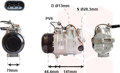 Van Wezel 3001K713 - Kompresor, klima-Uređaj www.molydon.hr