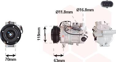 Van Wezel 3001K727 - Kompresor, klima-Uređaj www.molydon.hr