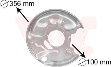 Van Wezel 3029374 - ANKER PLOČA | Lim za zaštitu od prskanja, kočioni disk www.molydon.hr