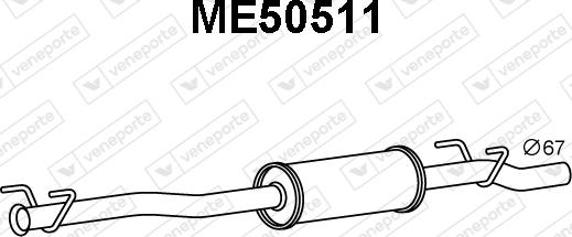 Veneporte ME50511 - Zadnji Ispušni lonac www.molydon.hr