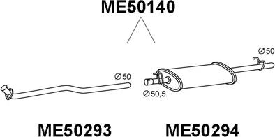 Veneporte ME50140 - Zadnji Ispušni lonac www.molydon.hr