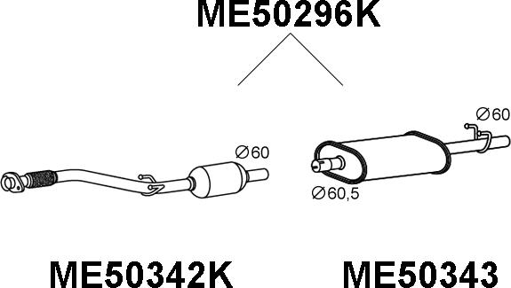 Veneporte ME50296K - Katalizator www.molydon.hr