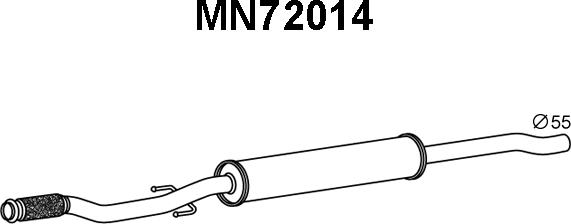 Veneporte MN72014 - Prednji Ispušni lonac www.molydon.hr