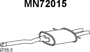 Veneporte MN72015 - Zadnji Ispušni lonac www.molydon.hr