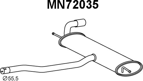 Veneporte MN72035 - Zadnji Ispušni lonac www.molydon.hr