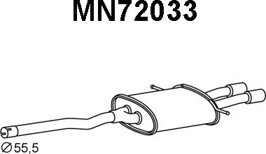 Veneporte MN72033 - Zadnji Ispušni lonac www.molydon.hr