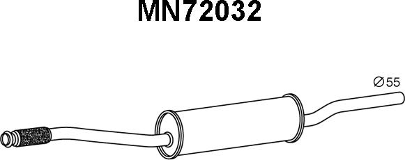 Veneporte MN72032 - Prednji Ispušni lonac www.molydon.hr