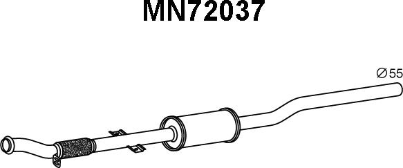 Veneporte MN72037 - Prednji Ispušni lonac www.molydon.hr