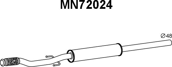 Veneporte MN72024 - Prednji Ispušni lonac www.molydon.hr