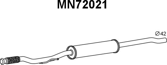 Veneporte MN72021 - Prednji Ispušni lonac www.molydon.hr