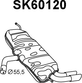Veneporte SK60120 - Zadnji Ispušni lonac www.molydon.hr