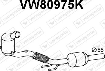 Veneporte VW80975K - Katalizator www.molydon.hr