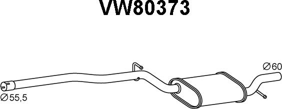 Veneporte VW80373 - Zadnji Ispušni lonac www.molydon.hr
