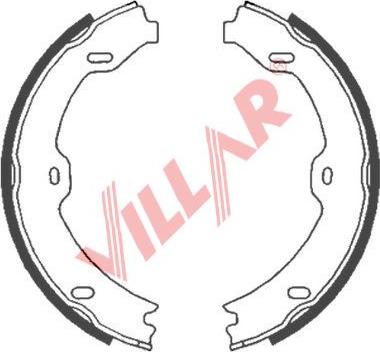 Villar 629.0853 - Komplet kočionih obloga, rucna kočnica www.molydon.hr
