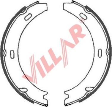 Villar 629.0887 - Komplet kočionih obloga, rucna kočnica www.molydon.hr