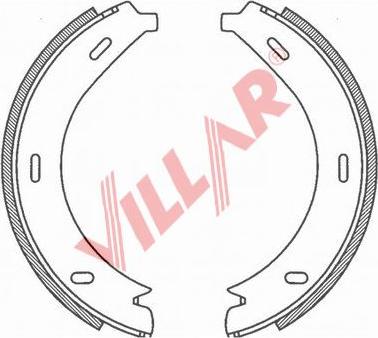 Villar 629.0793 - Komplet kočionih obloga, rucna kočnica www.molydon.hr