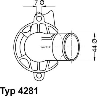 WAHLER 4281.87D - Termostat, rashladna tekućinu www.molydon.hr