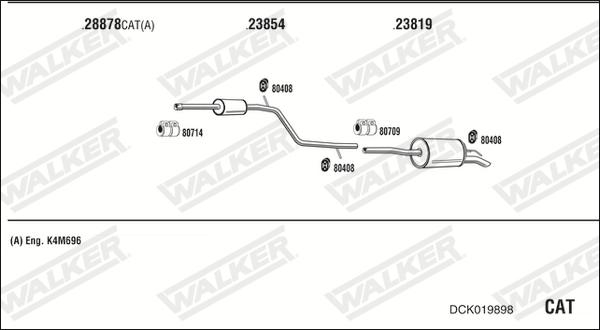 Walker DCK019898 - Ispušni sistem www.molydon.hr
