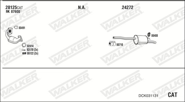 Walker DCK031131 - Ispušni sistem www.molydon.hr