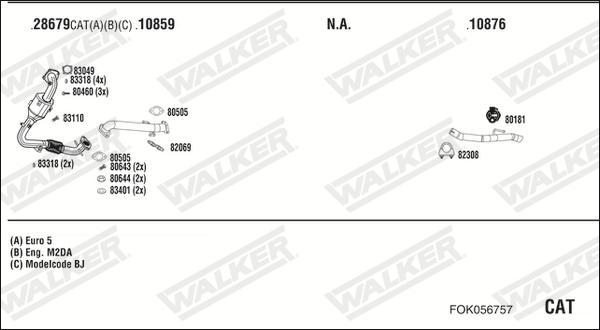 Walker FOK056757 - Ispušni sistem www.molydon.hr
