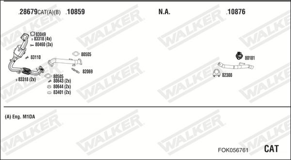 Walker FOK056761 - Ispušni sistem www.molydon.hr