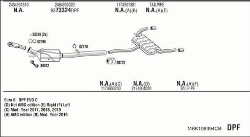 Walker MBK109394CB - Ispušni sistem www.molydon.hr